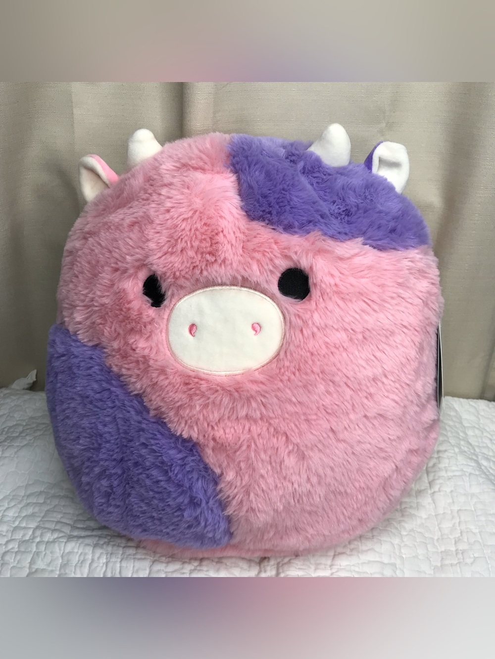NWT Fuzzamallows Original Squishmallows Patty the Cow  12" plush